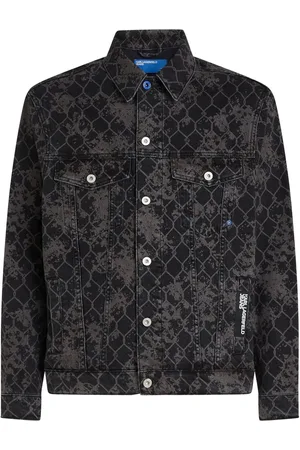 Karl Lagerfeld Graphic-print denim jacket