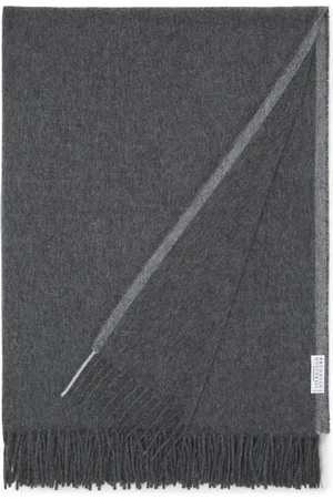 Brunello Cucinelli Fringed cashmere throw