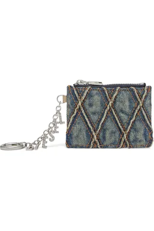 Diesel Quilted denim cardholder