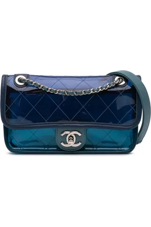 CHANEL 2018-2019 Small PVC and Lambskin Coco Splash Flap shoulder bag
