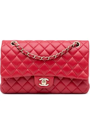 CHANEL 2016-2017 Medium Classic Lambskin Double Flap shoulder bag