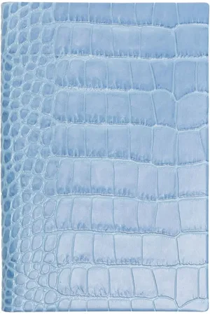 SMYTHSON Embossed leather notebook