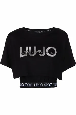 Liu Jo Logo-print cropped T-shirt