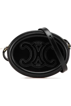 Céline 2021 Small Calfskin Cuir Triomphe Oval crossbody bag