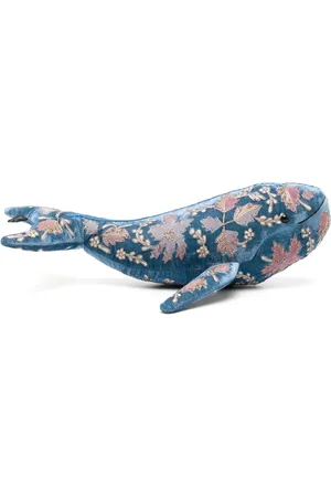 Anke Drechsel Whale embroidered soft toy