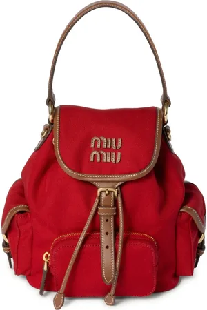 Miu Miu Logo-lettering backpack