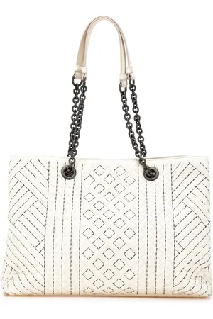 Bottega Veneta 2012-2024 Medium Intrecciato Stitched Double Chain tote bag