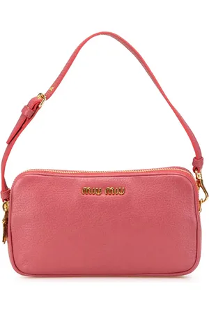 Miu Miu 2000-2010 Leather Double Zip Pochette handbag