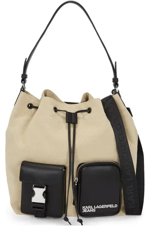 Karl Lagerfeld KLJ canvas bucket bag