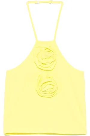 Twin-Set Floral-appliqué top