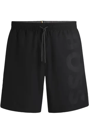 HUGO BOSS Drawstring-waist swim shorts