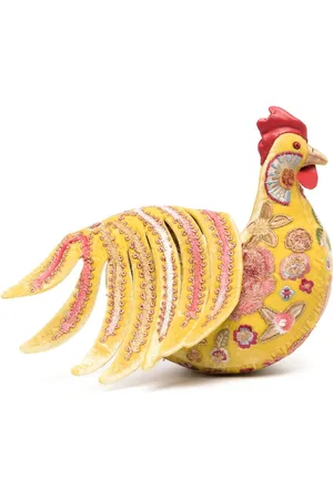 Anke Drechsel Rooster big embroidered soft toy