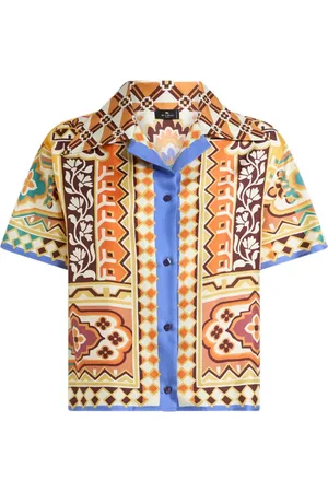 Etro Floral-print silk shirt