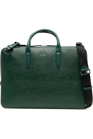 SMYTHSON Panama slim leather briefcase