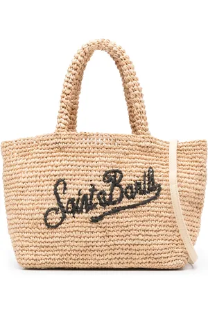 MC2 SAINT BARTH Woven-raffia beach bag