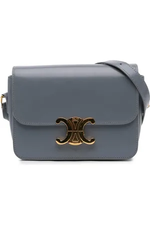 Céline 2023 Teen Shiny Calfskin Triomphe crossbody bag