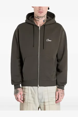 DIME Cursive zip-up hoodie
