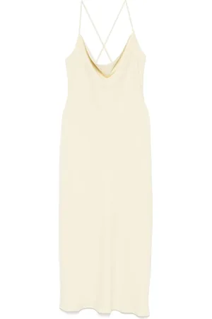 Calvin Klein Low-back drape midi dress