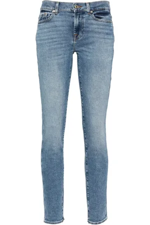 7 for all Mankind Roxanne low-rise skinny jeans