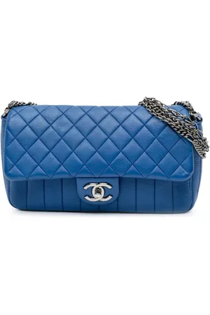 CHANEL 2011 CC Quilted Calfskin Multi Chain Flap shoulder bag