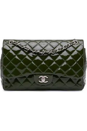 CHANEL 2011 Jumbo Classic Patent Double Flap shoulder bag