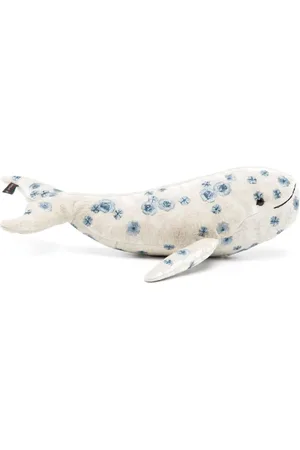 Anke Drechsel Whale embroidered soft toy