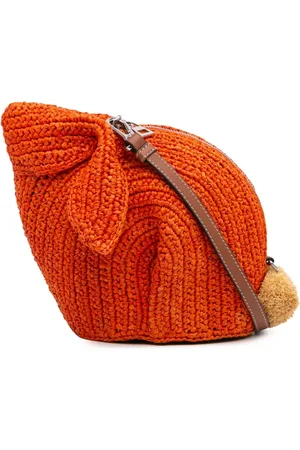 Loewe 2016-2024 Mini Raffia Bunny crossbody bag