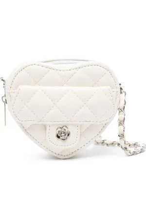 MONNALISA Heart-shaped quilted shoulder bag