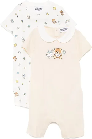 Moschino Graphic-print rompers (set of 2)