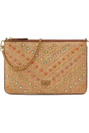 Pinko Rhinestone-embellished clutch bag