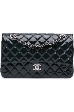 CHANEL 2014 Medium Classic Patent Double Flap shoulder bag