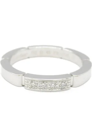 Cartier 2010s 18K white gold Maillon diamonds ring