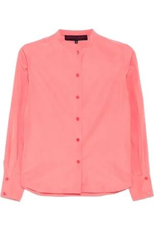 MARTIN GRANT Stand-up collar shirt