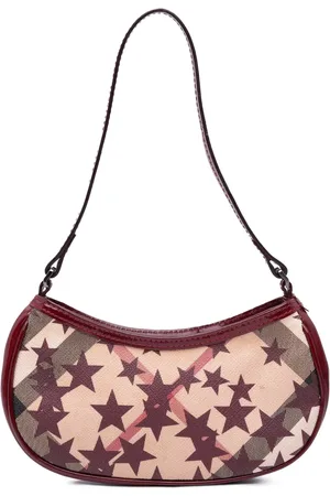 Burberry 2000-2024 Mini Supernova Check Coated Canvas Stars Hobo shoulder bag
