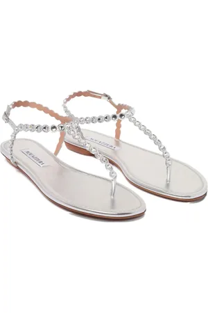 Aquazzura Crystal-embellished sandals