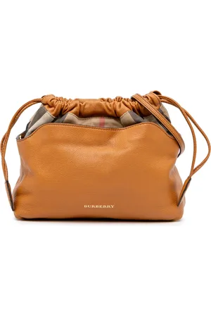 Burberry 2000-2017 House Check Canvas and Calfskin Little Crush crossbody bag