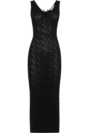 Philipp Plein Monogram-jacquard dress
