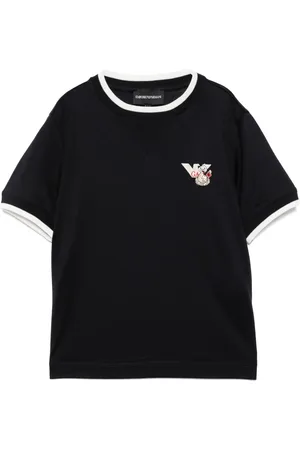 Emporio Armani Logo-embroidered T-shirt