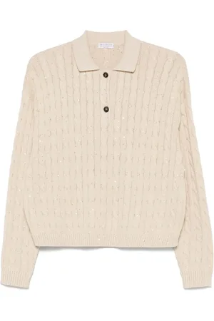Brunello Cucinelli Cable-knit polo shirt