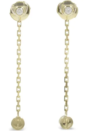 Cartier 2010s 18K yellow Love diamond earrings
