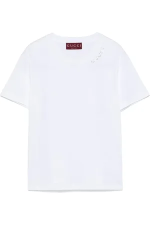 Gucci Crystal-logo cotton T-shirt