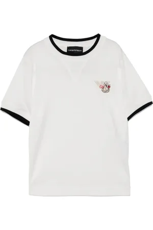 Emporio Armani Logo-embroidered T-shirt