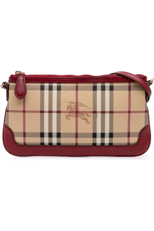 Burberry 2000-2017 Haymarket Check Coated Canvas Peyton crossbody bag
