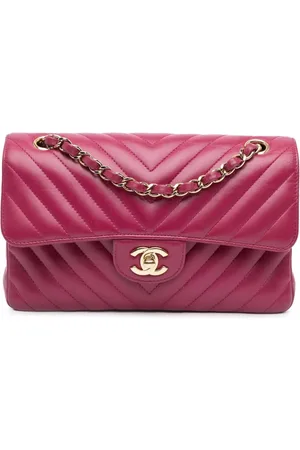 CHANEL 2018-2019 Small Classic Chevron Lambskin Double Flap shoulder bag