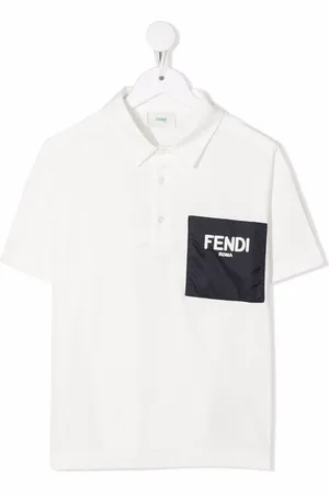 Fendi Logo-print cotton polo shirt
