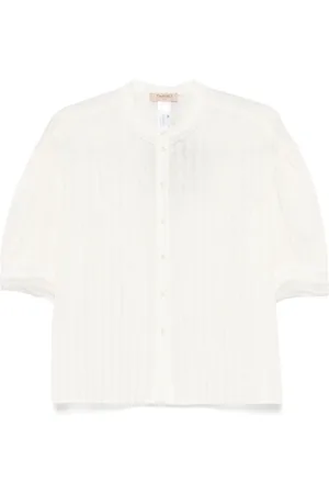 Twin-Set Metallic-thread shirt