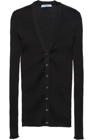 Prada Ribbed-knit cardigan