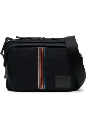 Paul Smith Logo-patch panelled messenger bag
