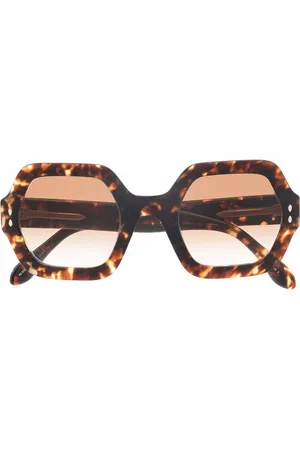 Isabel Marant Tortoiseshell hexagonal-frame sunglasses