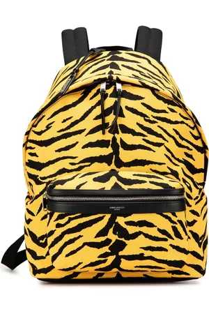 Saint Laurent 2010-2024 Canvas Zebra Print City backpack